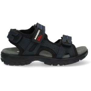 Braqeez 425084-120 Jongens Sportsandalen - Blauw - Leer - Klittenband