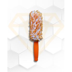 LUXX - Microfiber Brush - Velgen- & Bandenborstel met Lange Steel - Zachte Reiniging voor een Perfecte Afwerking