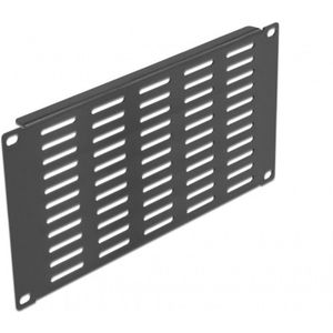 Delock - Paneel - Zwart - Metaal - Geschikt voor 10 Inch Netwerkkast