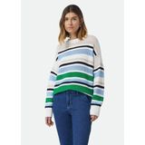 comma - Strickpullover - Gestreepte Gebreide Pullover - Zacht - Ronde Halslijn