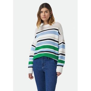 comma - Strickpullover - Gestreepte Gebreide Pullover - Zacht - Ronde Halslijn