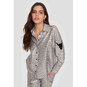 Alix the Label - Blouse Zilver Leopard blouses zilver