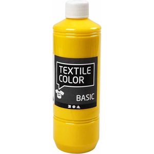 Textielkleur, primair geel, 500 ml/ 1 fles