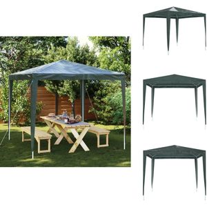 vidaXL Partytent - Partytenten - Feesttent - Feesttenten - Partytent professioneel 90 g/m² 2,5x2,5 m groen