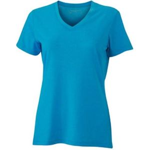 James and Nicholson Dames/dames Heather T-Shirt (Turkoois Melange)