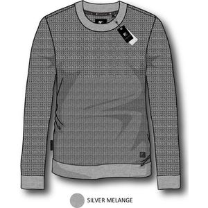 Gibson heren trui Medellin silver melange - maat L