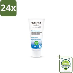 WELEDA - Tandpasta Saline - 75ml - Voordeelverpakking - 24 stuks - Tandpasta - Natuurlijke tandpasta