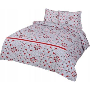 Flanellen dekbedovertrekset 220x200 cm - 100% katoen