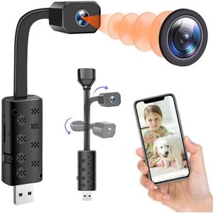 Verborgen microcamera wifi 4K UHD mini-spionagecamera met nachtzicht en bewegingsdetectie