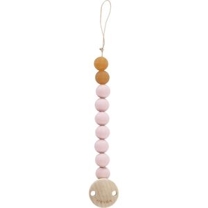 HEVEA Pacifier Holder - Powder Pink | Speenkoord | Natural rubber | Speenketting