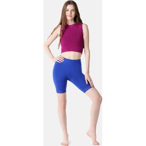 Bellivalini BLV-BLV50-216-LE Dames Leggings - Sport - Vrijetijdsbroek - Kort - Viscose - Sporbroek - Yogabroek - Kobalt - L