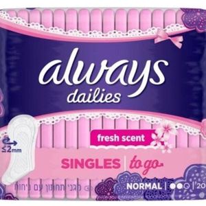 Always Dailies Inlegkruisjes - To Go Single Pack - 20 Stuks