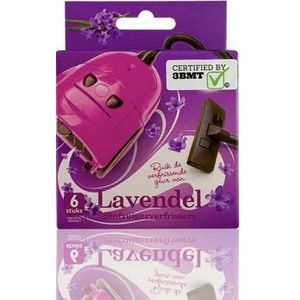 Stofzuigerverfrissers - stofzuigerzakje - stofzuiger luchtverfrisser - geur Lavendel - 6 stuks - geurzakjes - verfrisser - air fresh - voor in de stofzuigerzak