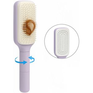 Haarborstel - Tangle teezer - Haarborstel antiklit - Borstel - Voor alle haarsoorten - Slim haar verwijderen - Lavendel paars