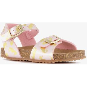 Groot leren meisjes bio sandalen zeepaardjes - Roze - Maat 23