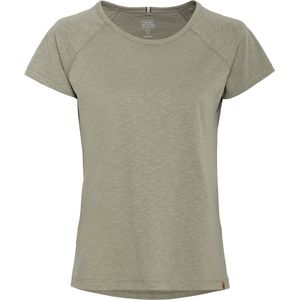 camel active T-shirt met korte mouwen gemaakt van biologisch katoen - Maat womenswear-L - Khaki