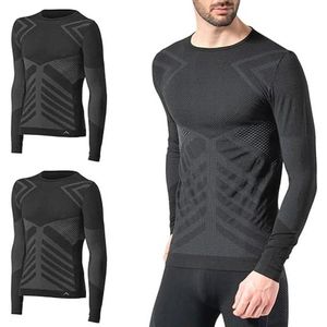 Thermisch Onderhemd voor Mannen met Lange Mouwen - Ademend en Elastisch