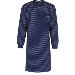 Paul Hopkins - Heren Nachthemd - Polo Sluiting - Navy Blauw - Maat S