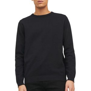 Heren Pullover Basic Knit Crew Neck Zwart