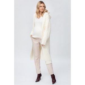 PIETRO Brunelli CARDIGAN SAINT MORITZ MAXI CARDIGAN CREAM W HITES