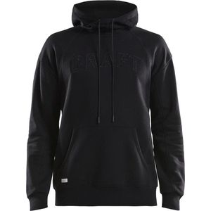 Craft - Heren Overhead Logo Hoodie Zwart - L