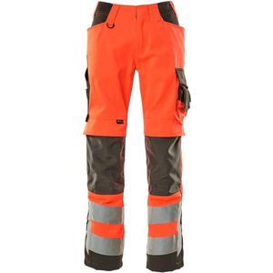 Mascot Safe Supreme Broek met kniezakken 15579-860 - hi-vis rood/donkerantraciet - C52