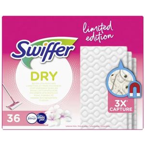 Swiffer Dry Geparfumeerde Vloerdoekjes Refills limited Edition Pink Navulling, 36 Doekjes