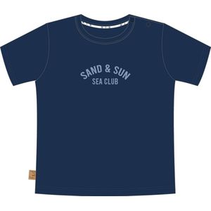 Frogs and Dogs - Sand & Sun T-Shirt | Twilight blue - Katoen - Maat 98