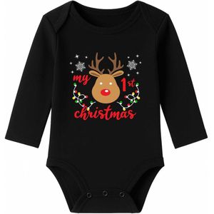 Romper My first Christmas - wit - korte mouw