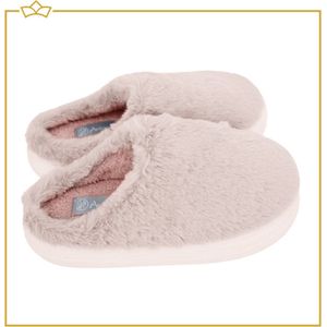 ATTREZZO® Pantoffels dames - Extra zacht - Sloffen - Roze - Maat 38-39