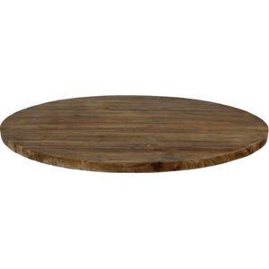 HSM Collection Tafelblad rond - ø150 cm - vintage - teak