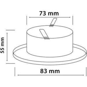 LED-line - Inbouwarmatuur - IP44 - GU5.3 fitting - RVS