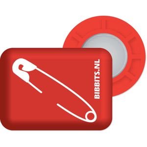 Bibbits hardloopmagneten | Safety pins Red