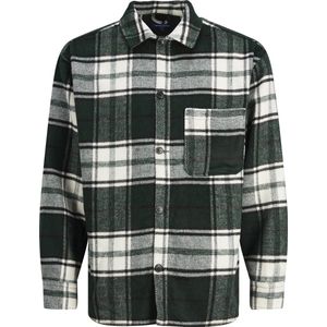 JACK&JONES PLUS JORZAC CHECK OVERSHIRT LS PLS Maat 6XL Plussize