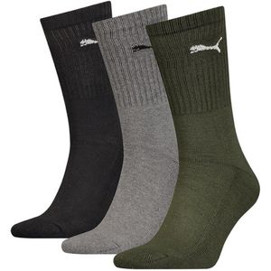 PUMA - Sportsokken - Multi - 3-pack - Gevoerde Zool