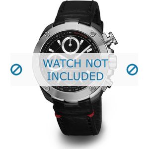Buddha to Buddha Horlogeband voor 41mm Accelerator BTB.F.R… Horloges Zwart Leer 18mm