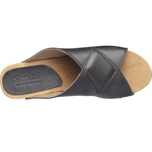 Sanita Wood-Kelo Square Flex Sandal ZWART - Maat 38