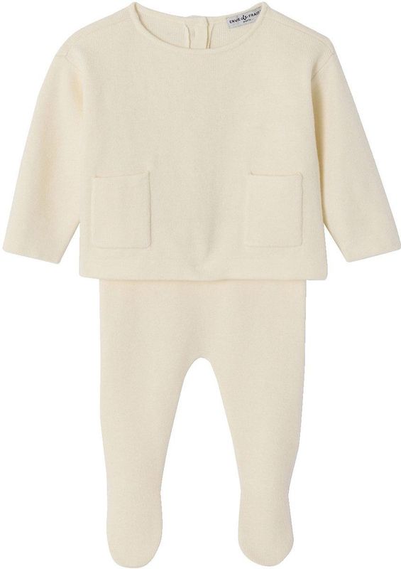 Envie de fraise Babyset tricot baby unisex ENVIE DE FRAISE personaliseerbaar