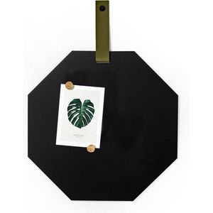 Magneetbord Aimant hexagon zwart - Groene band