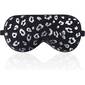 Zijden slaapmasker - comfortabel en zacht - 1 stuk - zwart - 100% zijde
