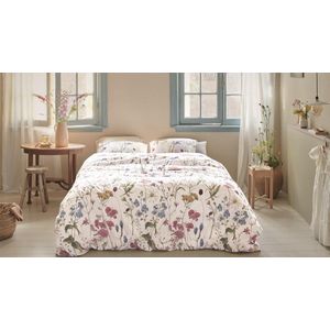 Dekbedovertrek Ariadne at Home Bloom - Wit