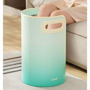 Opvouwbare voetbadbak, draagbare voetbadbak, voetbadkuip, aftapbaar opvouwbaar continu warmtebehoud - lichtgroen