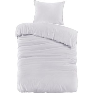 Day Dream Jeans Stitch - Dekbedovertrek - Eenpersoons - 140 x 200/220 - Lichtgrijs