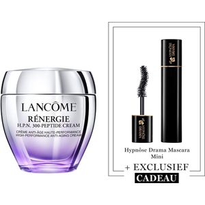 Lancôme Rénergie H.P.N. 300-Peptide Cream + Cadeau - Rénergie H.P.N. 300-Peptide Cream 75ml & Hypnose Drama Mascara 2ml Cadeau - Voor alle Huidtypes - Anti-aging - Handig Reisformaat Mascara - Totaal 77ml