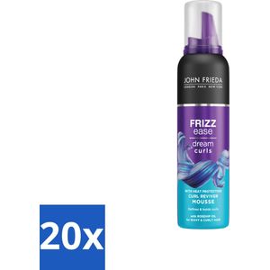 John Frieda – Haarmousse – Frizz Ease Curl Reviver – Krulversterkend – 200 ml - Bulkverpakking - 20 stuks