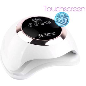 AIMES© - Professionele UV lamp - Gelnagels - 88 W Power - 30 LEDs - Touchscreen - Gellak - Levensduur van 50.000 uur - Nagellamp - Hoogwaardige nageldroger - Rosé goud/ parelmoer