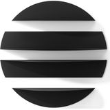 Umbra - Solis - Wandplanken - Zwart - Set van 4 - 19 x 76 x 76 cm