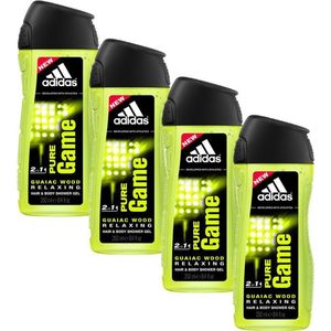 ADIDAS Douchegel Pure Game - Voordeelverpakking 4 x 250 ml