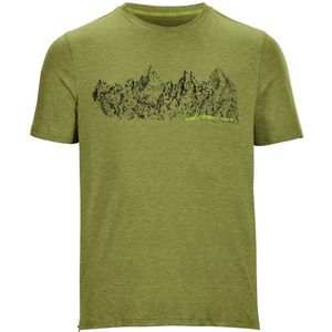 Killtec heren shirt - shirt KM functioneel - 36666 - groen/geel - maat 3XL