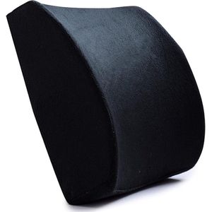 Lendenkussen traagschuim steunkussen verstelbare riem bureaustoelen autostoelen zwart